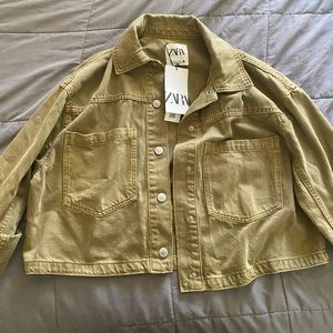 Never worn Zara Cropped jacket